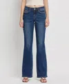 Lovervet Mid Rise Relaxed Bootcut Jeans In Pavement In Beige