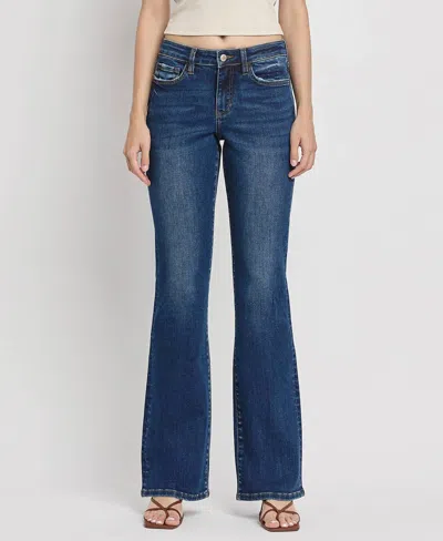 Lovervet Mid Rise Relaxed Bootcut Jeans In Pavement In Beige