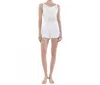 Lovervet Super High Rise A-line Shorts In Optic White In White