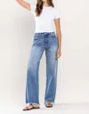 Lovervet Tummy Control 90's Vintage Super High Jeans - Plus In Medium Denim In Blue