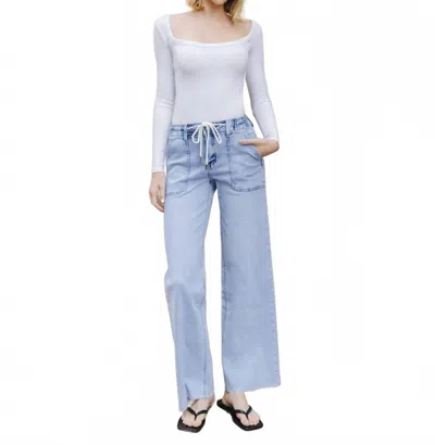 Lovervet Wide Leg Jeans In Clearly In Blue