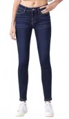 Lovervet Women's Bullish Plus Size Mid-rise Ankle Skinny Jean In Dark Blue