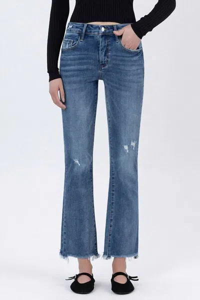 Lovervet Women's Mid Rise Ankle Jeans In Blue