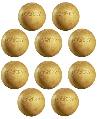 Lovery 10-pc. 24k Gold Bath Bomb Spa Balls Gift Set In No Color