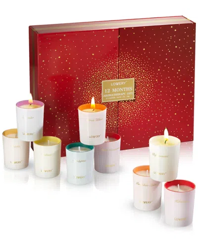 Lovery 12-pc. Unique Scented Aromatherapy Soy Candlesâ Gift Set In No Color