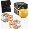 Lovery 14k Rose Gold Earring And Bath Bomb Gift Set In Halo