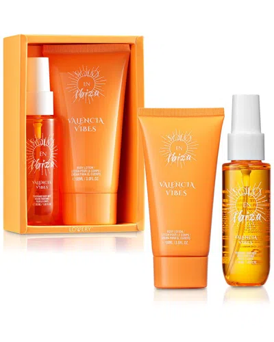 Lovery 2pc Solo En Ibiza Valencia Vibes Travel Gift Set In Orange