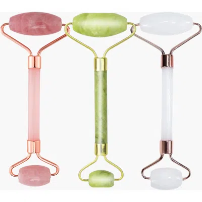 Lovery 3 Pack Facial Roller Set In Multi