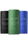 Lovery 3-pack Odor Control Deodorants Gift Set In Sea Salt/eucalyptus/unscented