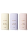 Lovery 3-pack Odor Control Deodorants Gift Set In Vanilla/lavender/rose