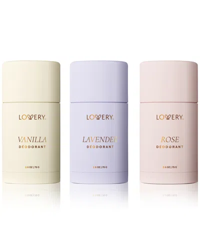 Lovery 3-pc. Deodorant Stick Set In Transparent