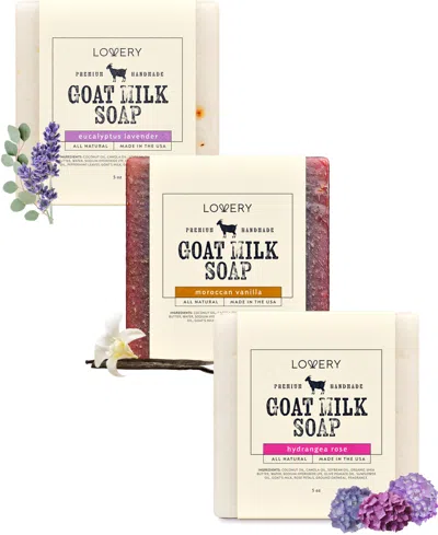 Lovery 3-pc. Goat Milk Soap Bars Set In No Color