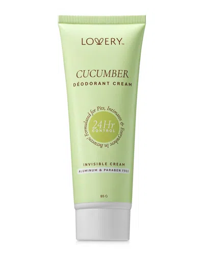 Lovery 3oz Cucumber Scented Whole Body Deodorant Cream In Multi