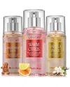 Lovery 3pc Assorted Holiday Body Mist Fragrance Gift Set In Multi
