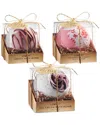 Lovery 3pc Hand Decorated Bath Bombs In Coffee, Strawberry & Ice Cream Scents In Multicolor