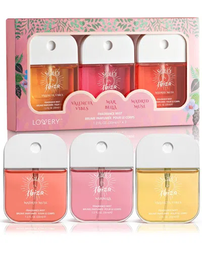 Lovery 3pc Solo En Ibiza Fragrance Mist Gift Set In Multi