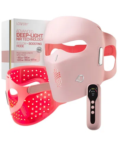 Lovery 4d Led Light Therapy Mask With Near-infrared Light Anti Aging Skin Rejuvenation In Pink