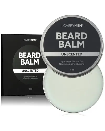 Lovery 4oz Unscented Beard Balm In Black