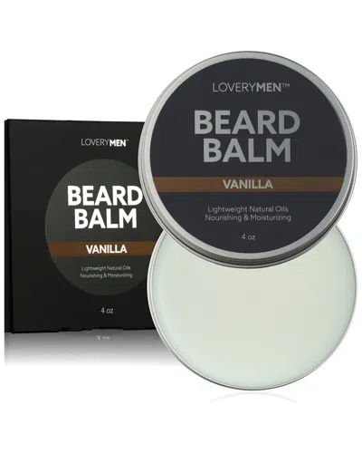 Lovery 4oz Vanilla Scented Beard Balm In Black