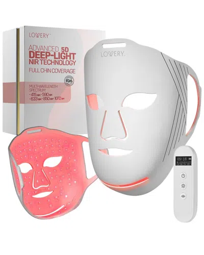 Lovery 5d Liquid Silicone Led Light Therapy Face Mask In White