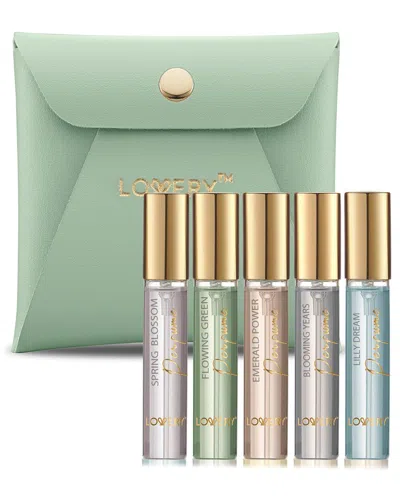 Lovery 5pc Mini Perfumes For Travel Gifts In Green