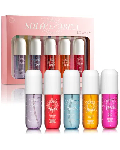 Lovery 5pc Solo En Ibiza Fragrance Body Mist Gift Set In Multi
