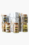 Lovery 6-piece Bath Salts Gift Set With Natural Herbs And Essential Oils In White/gold