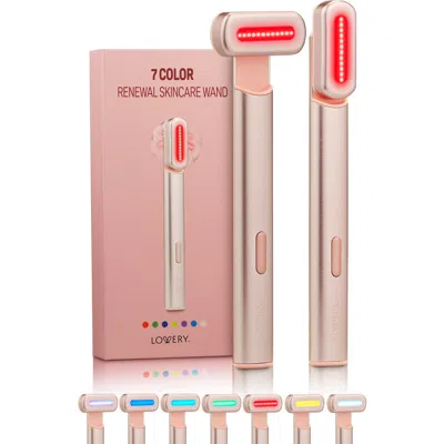 Lovery 7-in-1 Advanced Led Skincare Renewal Wand In Pink
