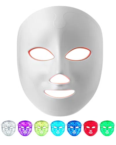 Lovery 7-color Led Light Therapy Facial Mask For Radiant Skin In White