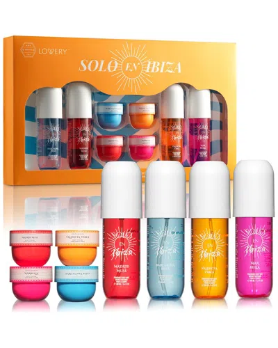 Lovery 8pc Solo En Ibiza Body Mist & Cream Gift Set In Multi
