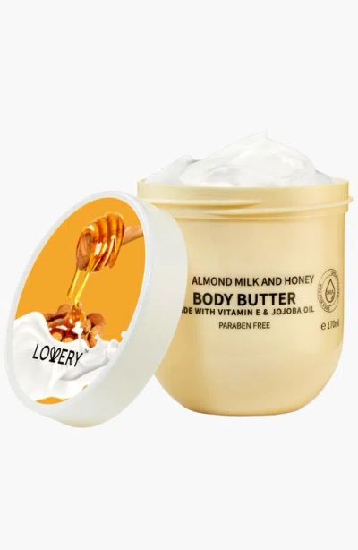 Lovery Almond Milk & Honey Body Butter In Beige