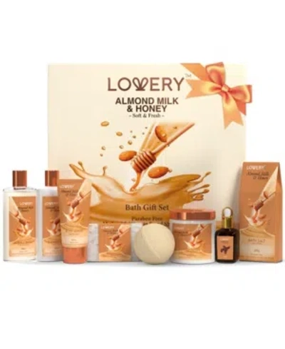 Lovery Almond Milk And Honey Spa Kit, 9 Piece