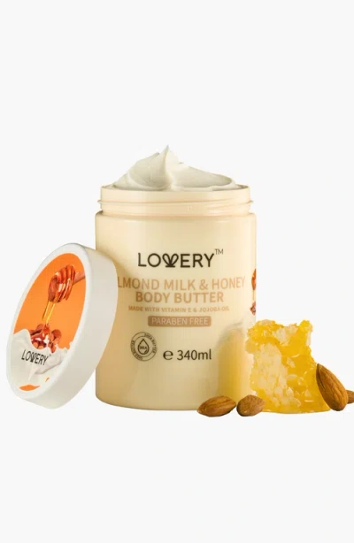 Lovery Almond Milk And Honey Whipped Body Butter 2 Pack In Beige/orange