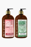 Lovery Apple Cider Vinegar Shampoo And Coconut Avocado Conditioner Set In Red/green