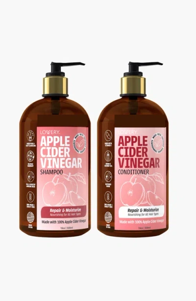 Lovery Apple Cider Vinegar Shampoo And Conditioner Gift Set In Red