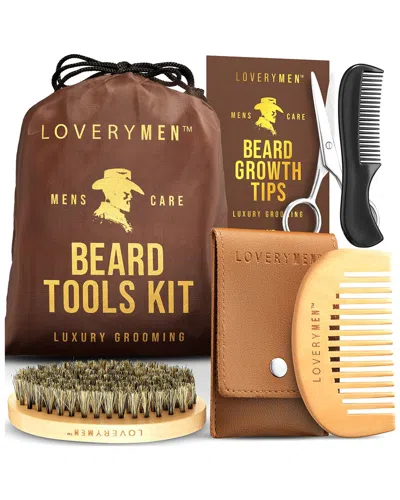 Lovery Beard Tools Kit In Brown