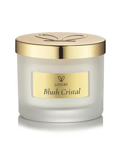 Lovery Blush Cristal 4.5oz Soy Candle In Pink