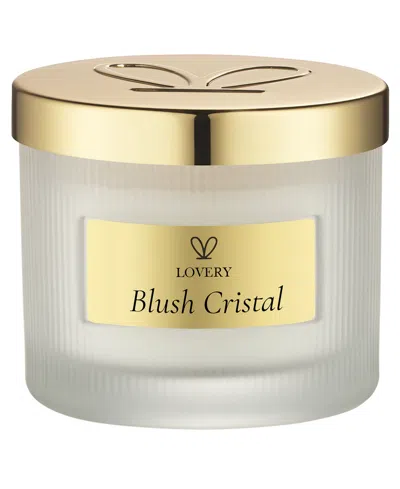 Lovery Blush Cristal Soy Candle, 11 Oz. In Transparent