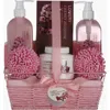 Lovery Cherry Blossom Home Spa Gift Basket Bath Set In Cherry Blossom Pink