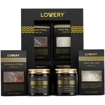 Lovery Dead Sea Minerals Spa Gift Box Set In Black/gold