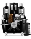 Lovery Deluxe Sandalwood Self Care Grooming Beard Kit, 10pc Bath And Body Relaxing Set In Black
