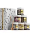 Lovery Epsom Salt Gift Set With 6 Scented Bath Soaks In Gold