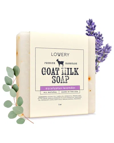 Lovery Eucalyptus Lavender Scented Handmade Goat Milk Soap Bar In Neutral