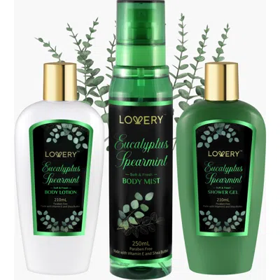 Lovery Eucalyptus Spearmint Bath And Body Travel Set