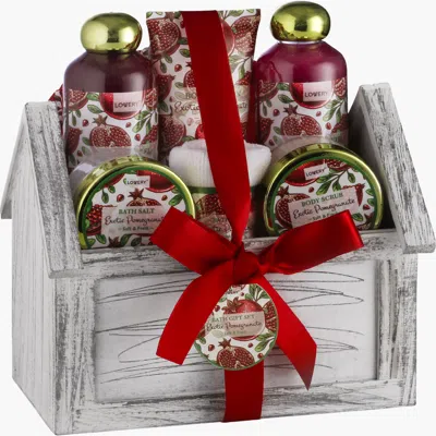 Lovery Exotic Pomegranate 8-piece Home Spa Gift Set