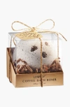 Lovery Extra Large Coffee Bath Bomb In Off-white/dark Brown