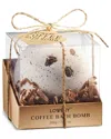 Lovery Extra Large Handmade Coffee Bath Bomb In Beige
