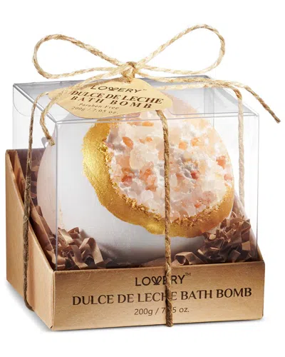 Lovery Extra Large Handmade Dulce De Leche Bath Bomb In Multi