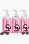 Lovery Foaming Hand Soap Pack Of 3 In Black Cherry