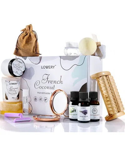 Lovery French Coconut Handmade Body Care 20pc Gift Set In Transparent